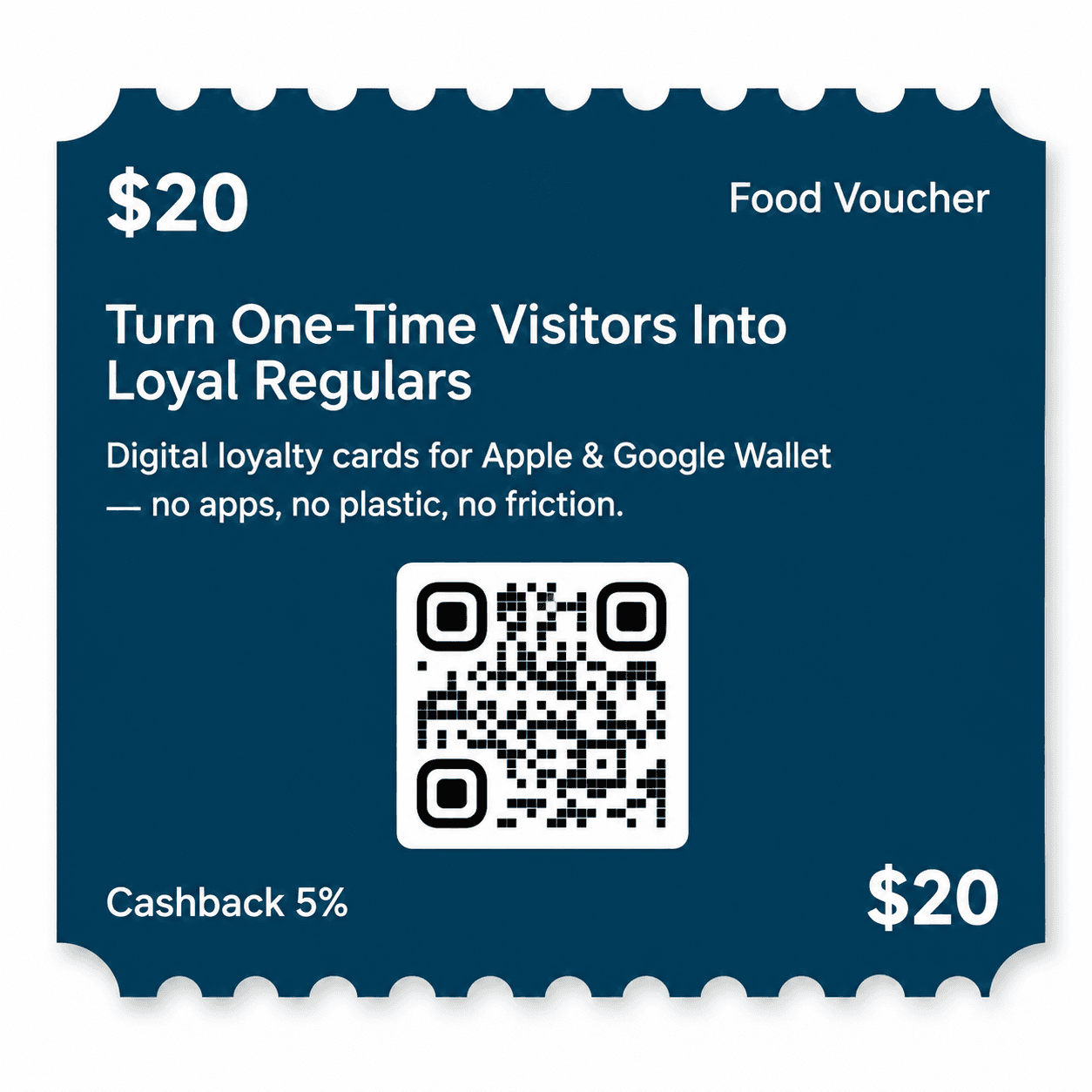 $20 Food Voucher loyalty card